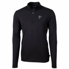 Cutter & Buck Big & Tall Virtue Eco Pique Quarter-Zip Pullover Jacket - Atlanta Falcons Pullover