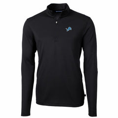 Cutter & Buck Big & Tall Virtue Eco Pique Quarter-Zip Pullover Jacket - Detroit Lions Pullover