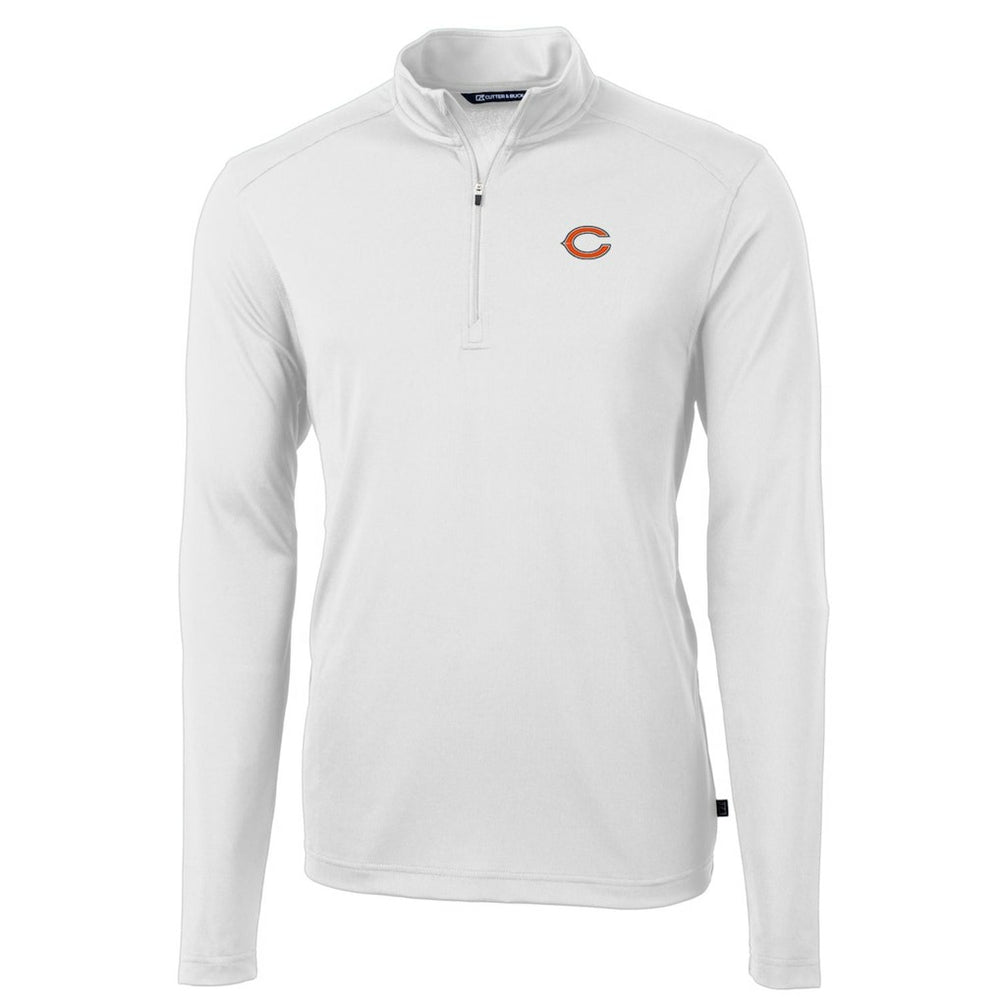 Cutter & Buck Big & Tall Virtue Eco Pique Quarter-Zip Pullover Jacket - Chicago Bears Pullover