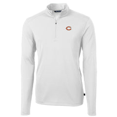 Cutter & Buck Big & Tall Virtue Eco Pique Quarter-Zip Pullover Jacket - Chicago Bears Pullover