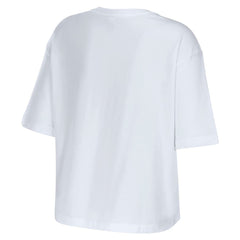 WEAR by Erin Andrews Women's Boxy Floral Cropped T-Shirt - Cleveland Browns T-shirts
