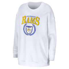 WEAR by Erin Andrews Women's Oversized Pullover Sweatshirt - Los Angeles Rams Pullover