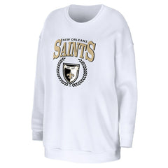 WEAR by Erin Andrews Women's Oversized Pullover Sweatshirt - New Orleans Saints Pullover