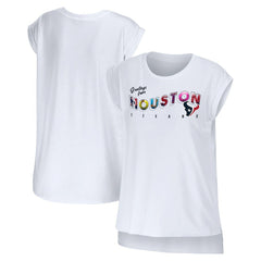 WEAR by Erin Andrews Women's Greetings From Muscle T-Shirt - Houston Texans T-shirts