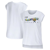 WEAR by Erin Andrews Women's Greetings From Muscle T-Shirt - Jacksonville Jaguars T-shirts