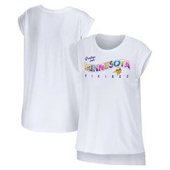 WEAR by Erin Andrews Women's Greetings From Muscle T-Shirt - Minnesota Vikings T-shirts