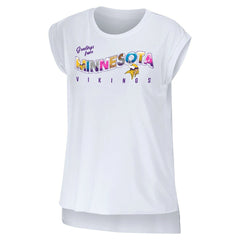 WEAR by Erin Andrews Women's Greetings From Muscle T-Shirt - Minnesota Vikings T-shirts