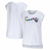 WEAR by Erin Andrews Women's Greetings From Muscle T-Shirt - Tennessee Titans T-shirts