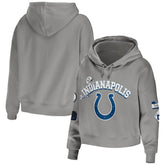 WEAR by Erin Andrews Women's Modest Cropped Pullover Hoodie - Indianapolis Colts Hoodies
