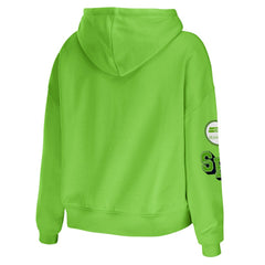 WEAR by Erin Andrews Women's Plus Size Modest Cropped Pullover Hoodie - Seattle Seahawks Hoodies
