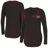 WEAR by Erin Andrews Women's Team Scoop Neck T-Shirt - Cleveland Browns T-shirts