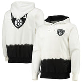 Brooklyn Nets FISLL Double Dribble Dip-Dye Pullover Hoodie