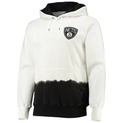 Brooklyn Nets FISLL Double Dribble Dip-Dye Pullover Hoodie