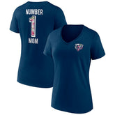 Women's Plus Size Mother's Day #1 Mom V-Neck T-Shirt - Chicago Bears T-shirts