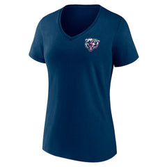 Women's Plus Size Mother's Day #1 Mom V-Neck T-Shirt - Chicago Bears T-shirts