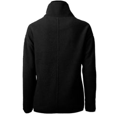 Black Athletics Cutter & Buck Women's Cascade Eco Sherpa Fleece Quarter-Zip Pullover Jacket