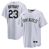 White/Purple Kris Bryant Colorado Rockies Nike Replica Player Jersey