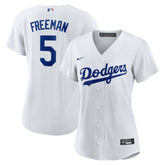 White Freddie Freeman Los Angeles Dodgers Nike Women's Replica Player Jersey