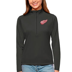 NHL Detroit Red Wings Antigua Women's Tribute Quarter-Zip Pullover Top