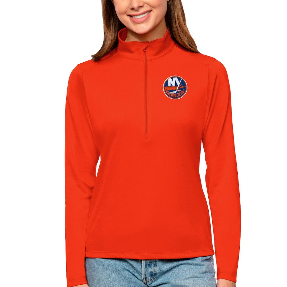 NHL New York Islanders Antigua Women's Tribute Quarter-Zip Pullover Top
