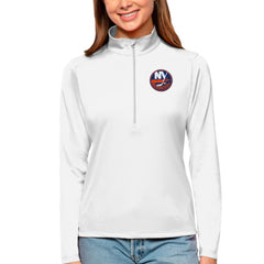 NHL New York Islanders Antigua Women's Tribute Quarter-Zip Pullover Top
