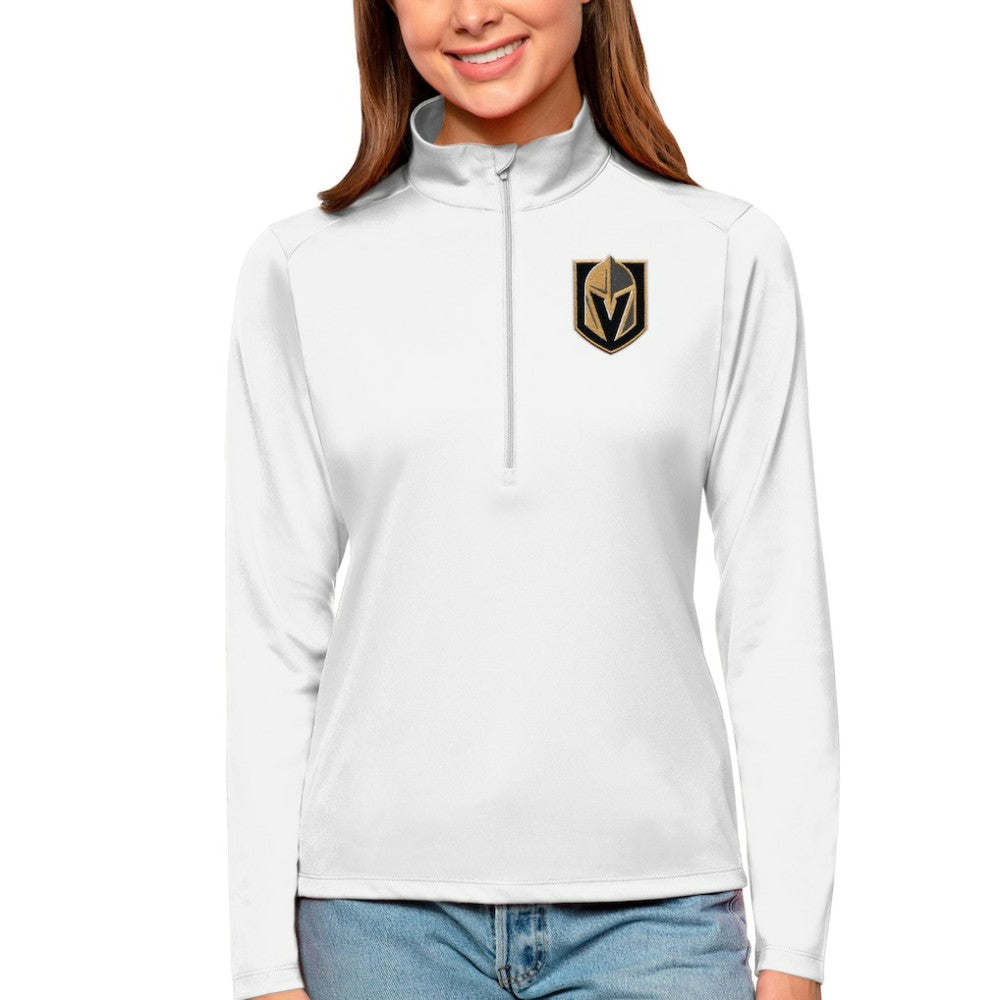 NHL Vegas Golden Knights Antigua Women's Tribute Quarter-Zip Pullover Top