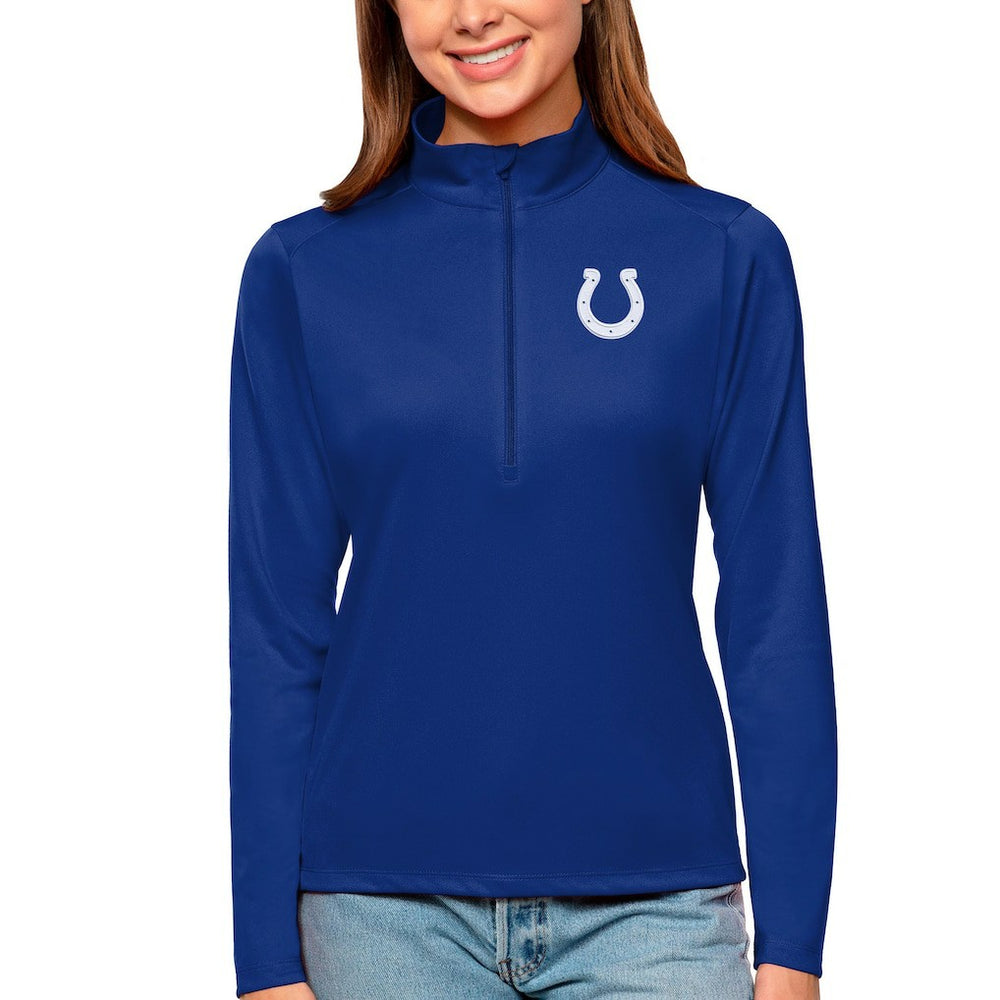 Antigua Women's Tribute Half-Zip Top - Indianapolis Colts Tops