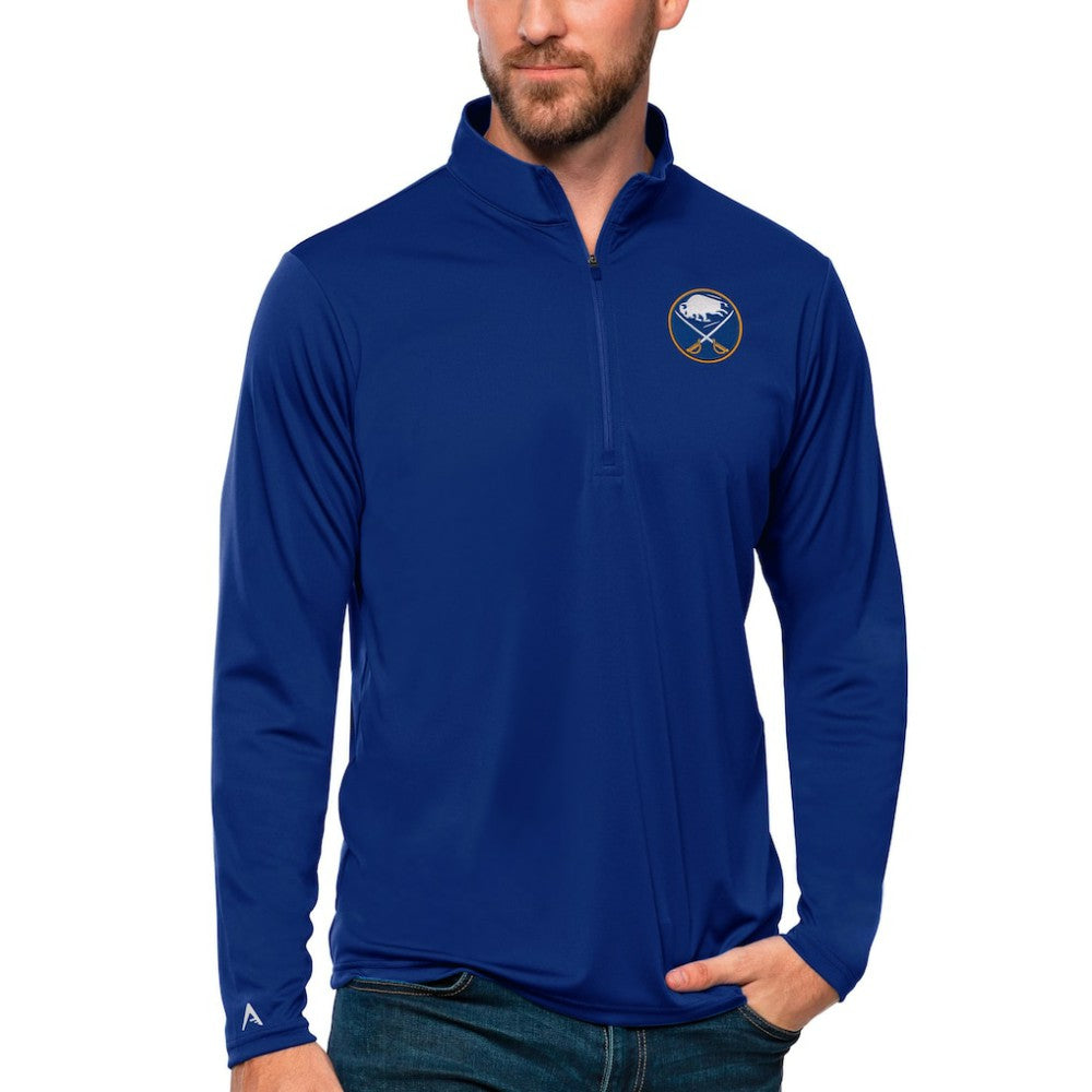 NHL Buffalo Sabres Antigua Tribute Quarter-Zip Pullover Top