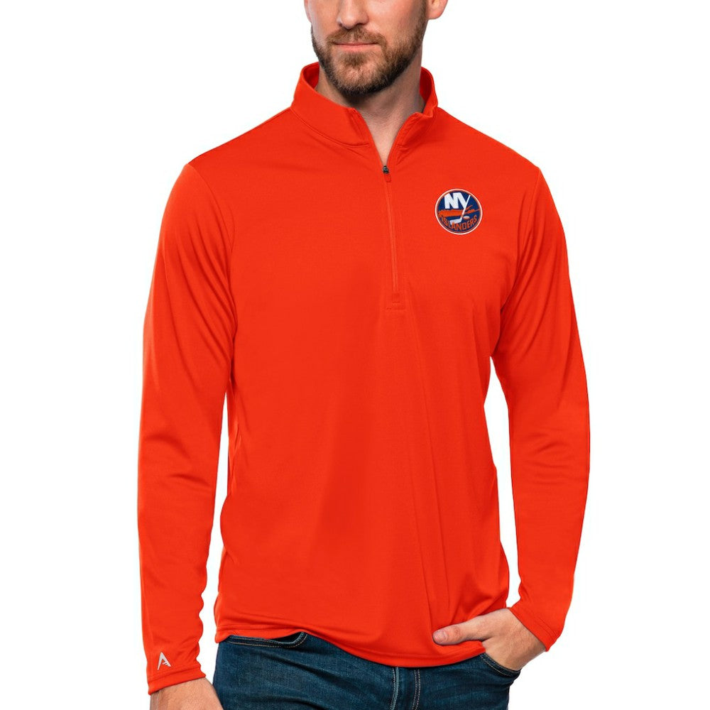 NHL New York Islanders Antigua Tribute Quarter-Zip Pullover Top