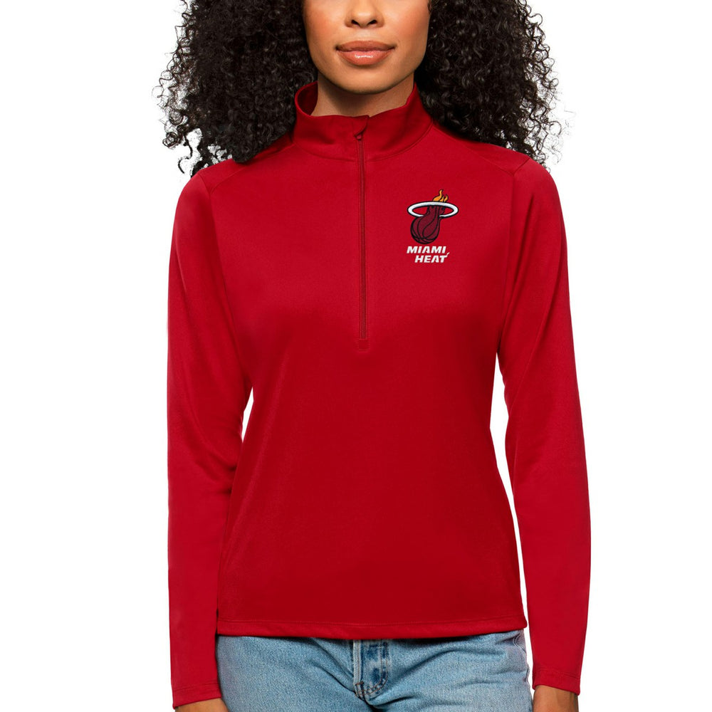 Miami Heat Antigua Women's Tribute Half-Zip Top