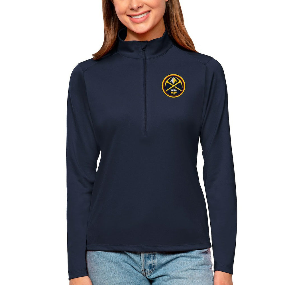 Denver Nuggets Antigua Women's Tribute Half-Zip Top sale