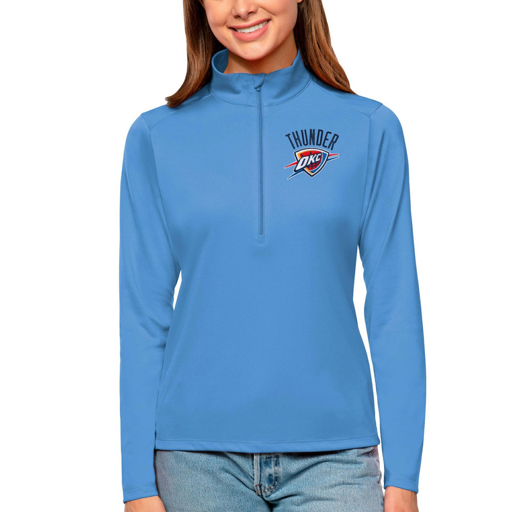 Oklahoma City Thunder Antigua Women's Tribute Half-Zip Top