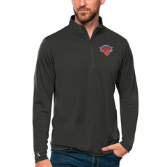 New York Knicks Antigua Tribute Quarter-Zip Pullover Top