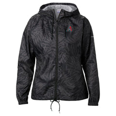 Black Arizona Diamondbacks Columbia Women's Flash Forward Full-Zip Windbreaker Jacket