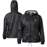 Black Baltimore Orioles Columbia Women's Flash Forward Full-Zip Windbreaker Jacket