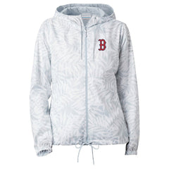Gray Boston Red Sox Columbia Women's Flash Forward Full-Zip Windbreaker Jacket