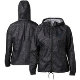Black Miami Marlins Columbia Women's Flash Forward Full-Zip Windbreaker Jacket