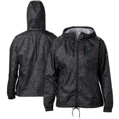 Black Miami Marlins Columbia Women's Flash Forward Full-Zip Windbreaker Jacket