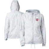 Gray Minnesota Twins Columbia Women's Flash Forward Full-Zip Windbreaker Jacket