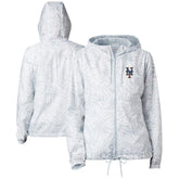 Gray New York Mets Columbia Women's Flash Forward Full-Zip Windbreaker Jacket