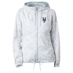 Gray New York Mets Columbia Women's Flash Forward Full-Zip Windbreaker Jacket