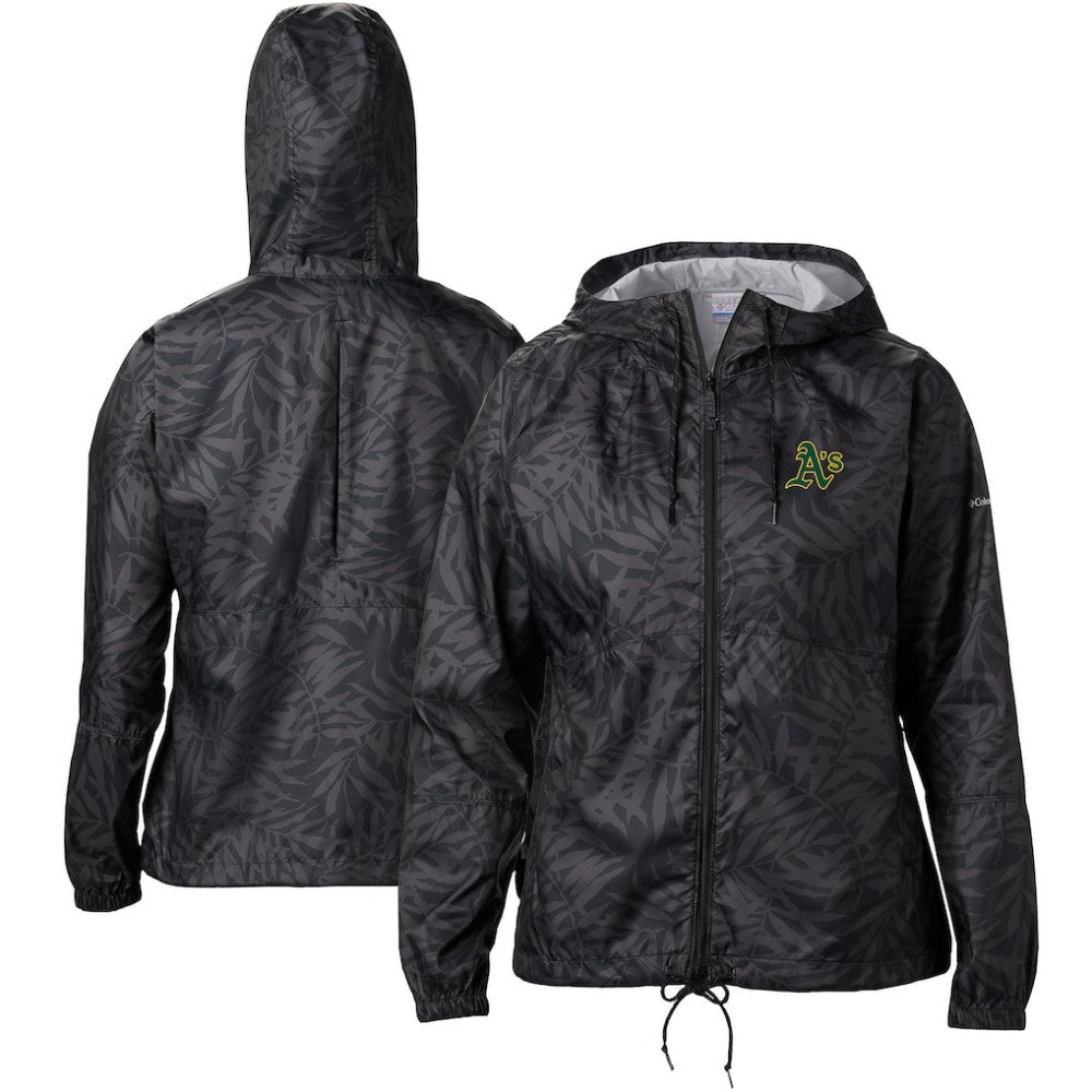 Black Athletics Columbia Women's Flash Forward Full-Zip Windbreaker Jacket