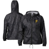 Black Pittsburgh Pirates Columbia Women's Team Flash Forward Full-Zip Windbreaker Jacket