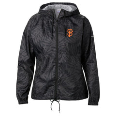 Black San Francisco Giants Columbia Women's Flash Forward Full-Zip Windbreaker Jacket