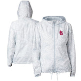 Gray St. Louis Cardinals Columbia Women's Flash Forward Full-Zip Windbreaker Jacket