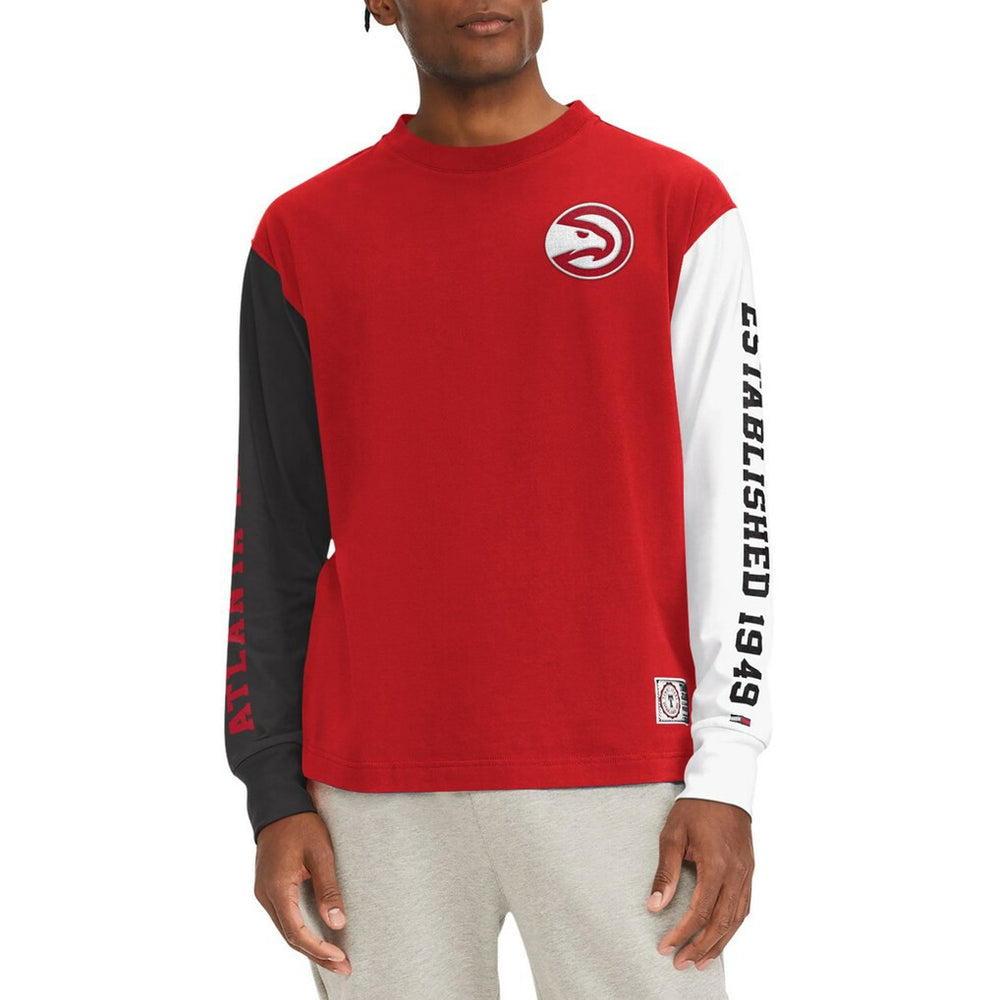 Atlanta Hawks Tommy Jeans Richie Color Block Long Sleeve T-Shirt