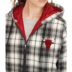Chicago Bulls Tommy Jeans Women's Molly Flannel Full-Zip Hoodie