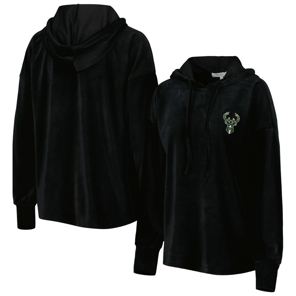 Milwaukee Bucks Touch Women's End Line Velour Pullover Hoodie