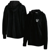 Brooklyn Nets Touch Women's End Line Velour Pullover Hoodie