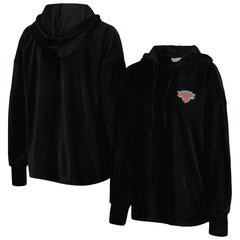 New York Knicks Touch Women's End Line Velour Pullover Hoodie
